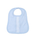 Wrap your little one in the soft luxury of blue Pima cotton, beautifully hand-smocked to add timeless charm. The Blue Pima Hand Smocked Bib is the perfect accompaniment to the Baby Loren Gown, making every moment irresistibly adorable and special!