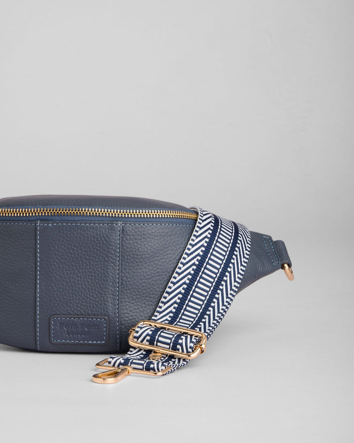 Bum Bag Slate Blue-Pom Pom London
