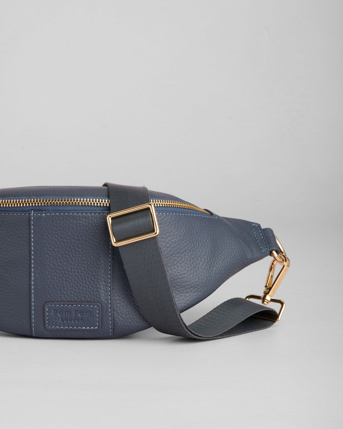 Bum Bag Slate Blue-Pom Pom London
