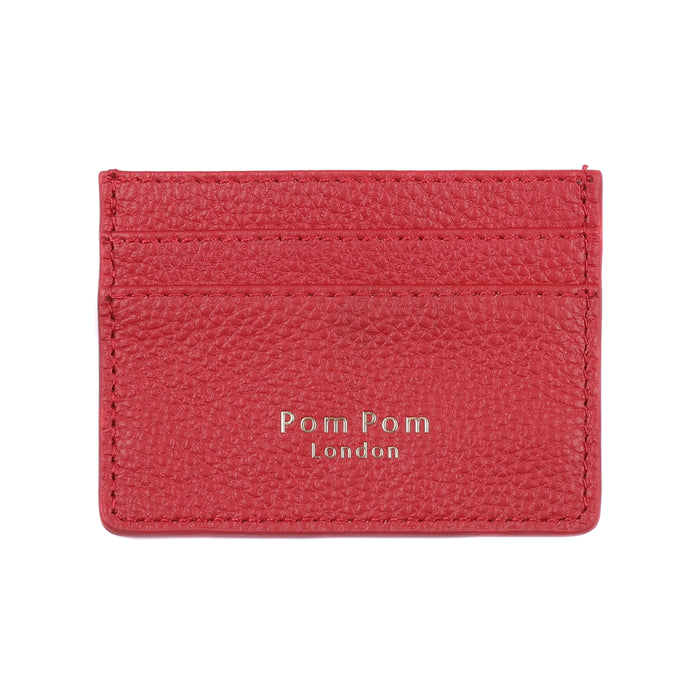 Chelsea Card Holder Crimson Red-Pom Pom London