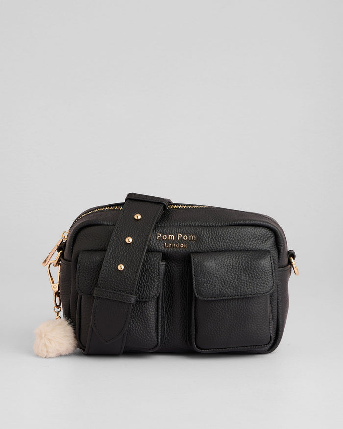 Chiswick Cargo Bag Black-Pom Pom London