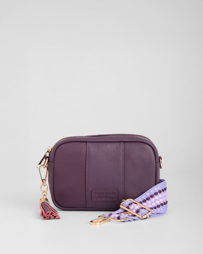 Pom Pom London City MINI Bag Purple Nightshade-Pom Pom London