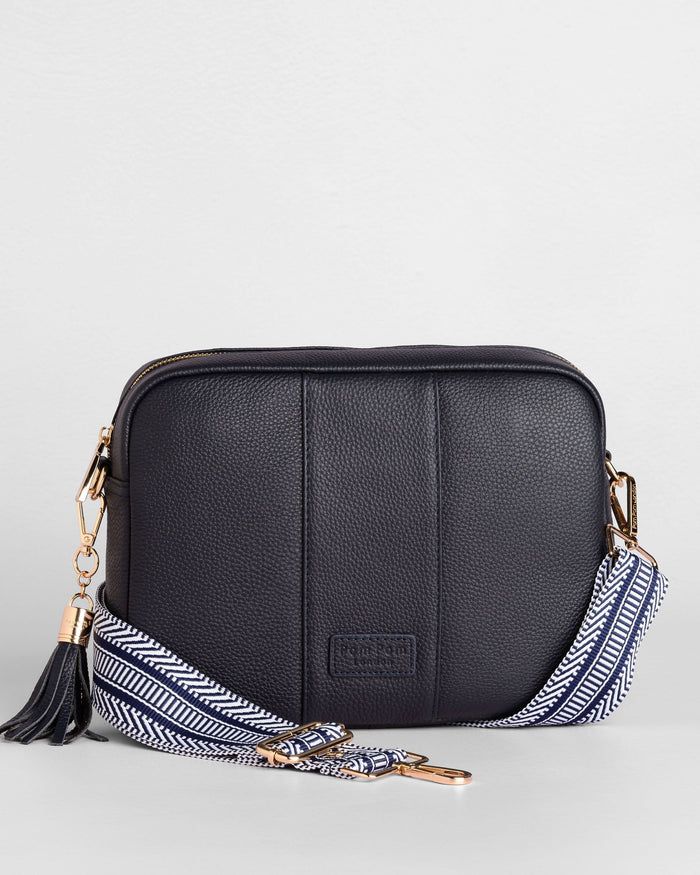 Pom Pom London City Plus Bag Navy-Pom Pom London
