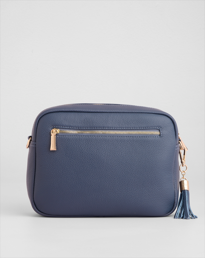 Pom Pom London City Plus Bag Slate Blue-Pom Pom London