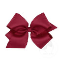 Cranberry Scalloped Bow