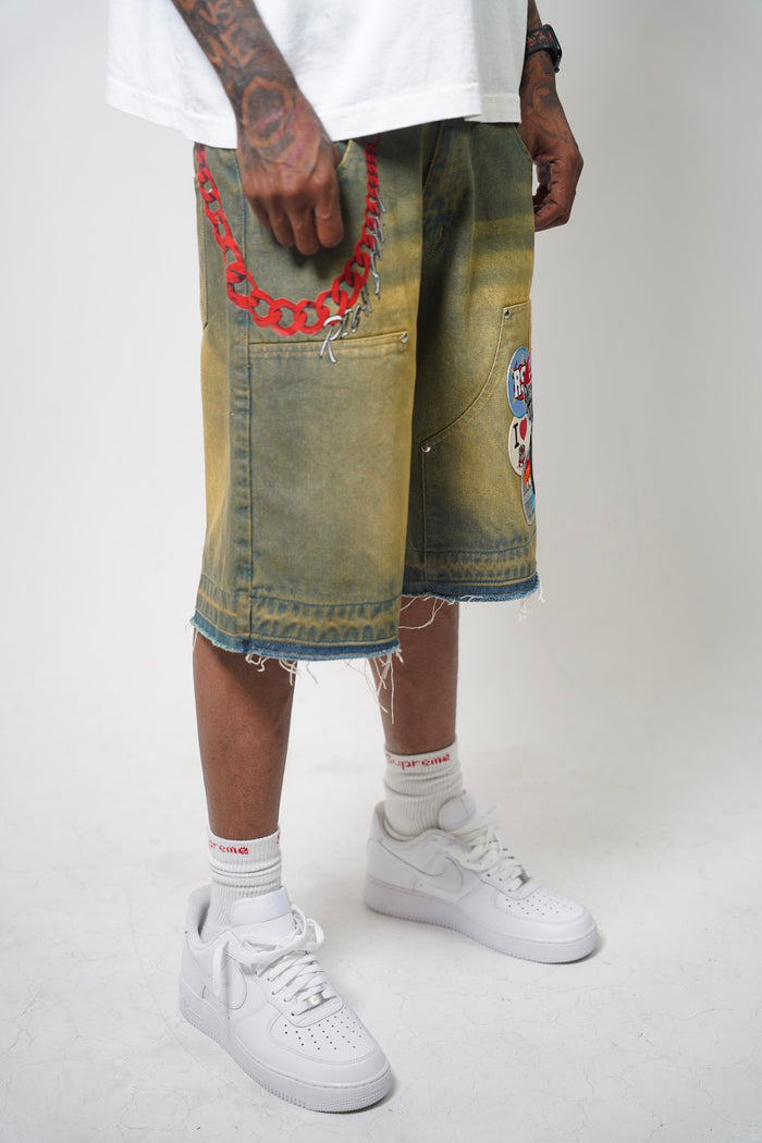 Denim Patchwork Jorts