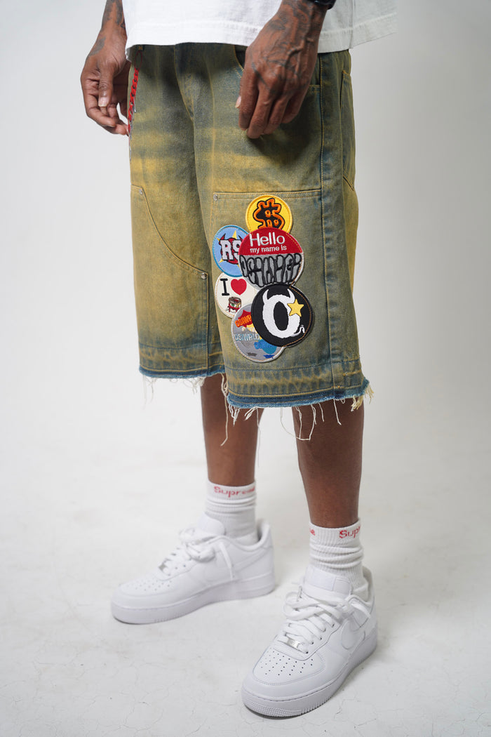 Denim Patchwork Jorts