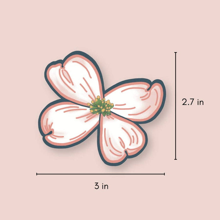 Dogwood Flower Sticker | Virginia State Flowers, NC Stickers