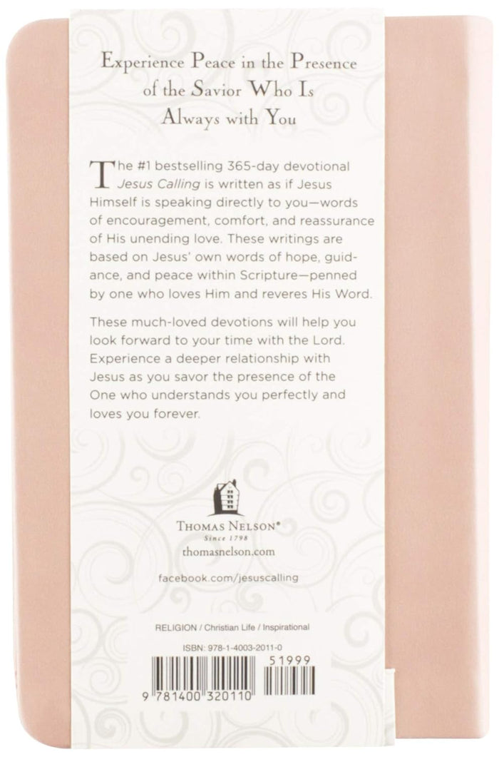 Jesus Calling, Pink Leathersoft, with Scripture References: Enjoying Peace in His Presence (A 365-Day Devotional)