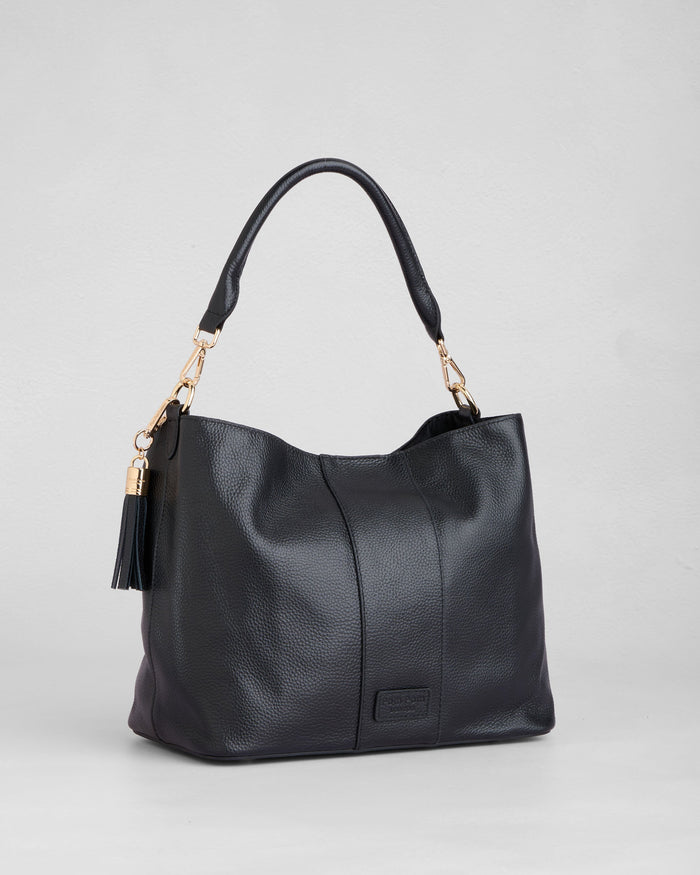 Lambeth Plus Bag Black-Pom Pom London