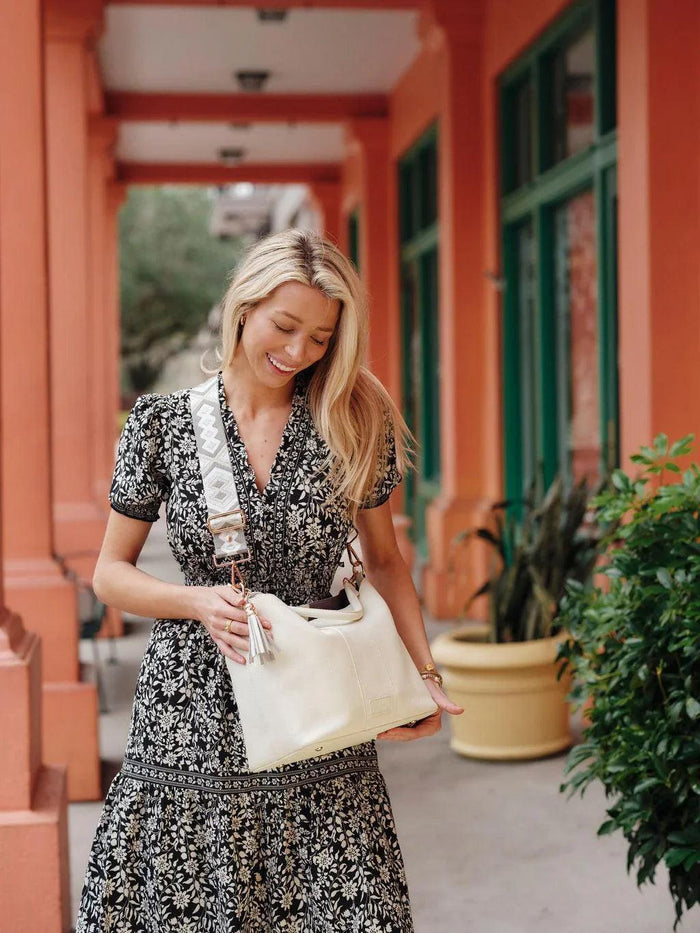 Lambeth Plus Bag Off White-Pom Pom London