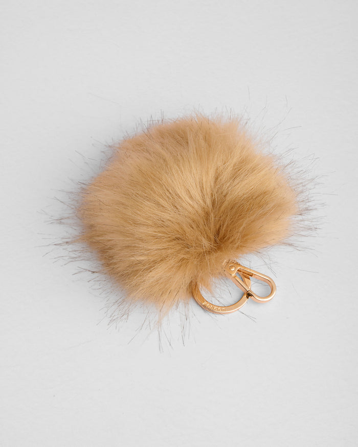 Large Pom Pom Keyring - Maple-Pom Pom London