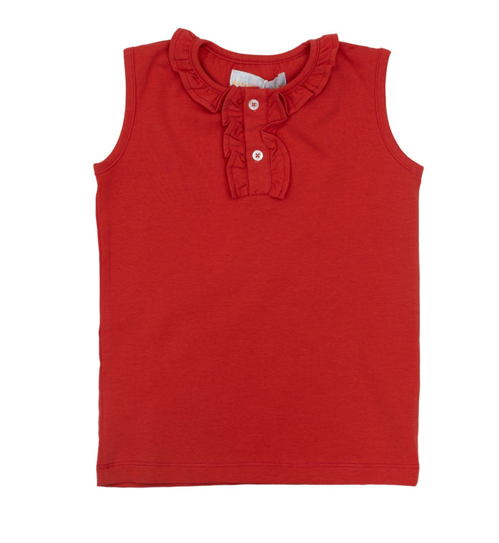 Brighten her day with the Lucy Schoolhouse Red Shirt—a vibrant tank that pairs effortlessly with the Evelyn Schoolyard Apples Skort. Designed for active tweens, it’s the perfect choice for school and adventures beyond. Ready to inspire confidence and fun every step of the way!