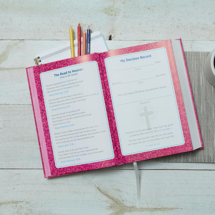 NKJV, Early Readers Bible, Hardcover, Pink: Holy Bible, New King James Version