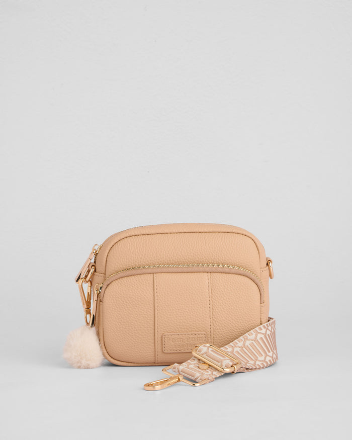 Original Mini Bag Almond Beige & Accessories-Pom Pom London