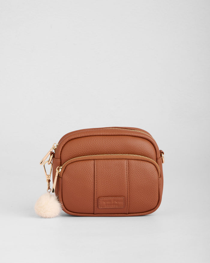 Original MINI Bag Chestnut & Accessories-Pom Pom London
