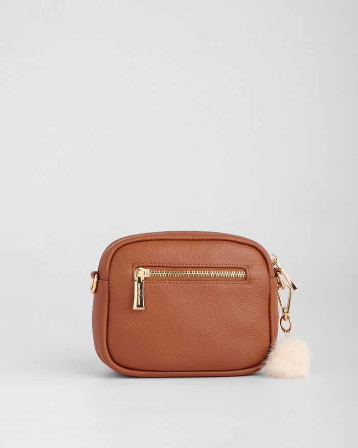 Original MINI Bag Chestnut & Accessories-Pom Pom London