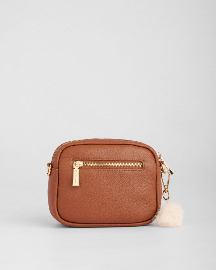 Original MINI Bag Chestnut & Accessories-Pom Pom London
