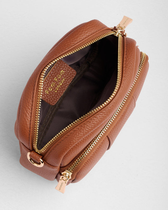 Original MINI Bag Chestnut & Accessories-Pom Pom London
