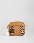 Original MINI Bag Leopard Print Maple & Accessories-Pom Pom London