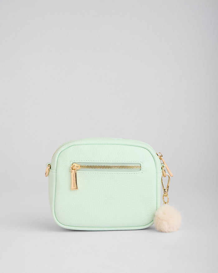 Spearmint Original Mini Bag interior compartments | Pom Pom London