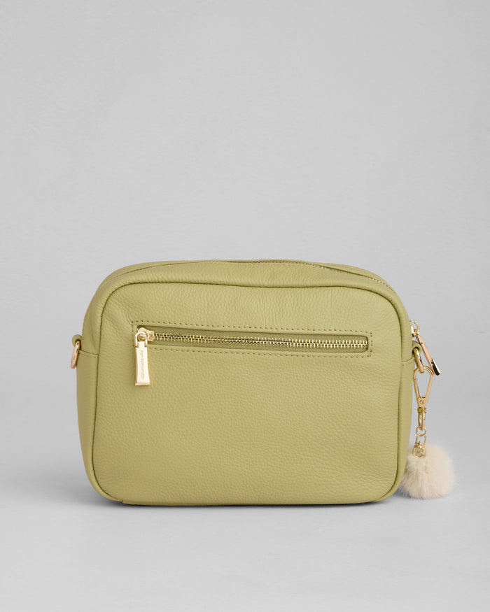Pale Fern Original Plus Bag interior compartments | Pom Pom London