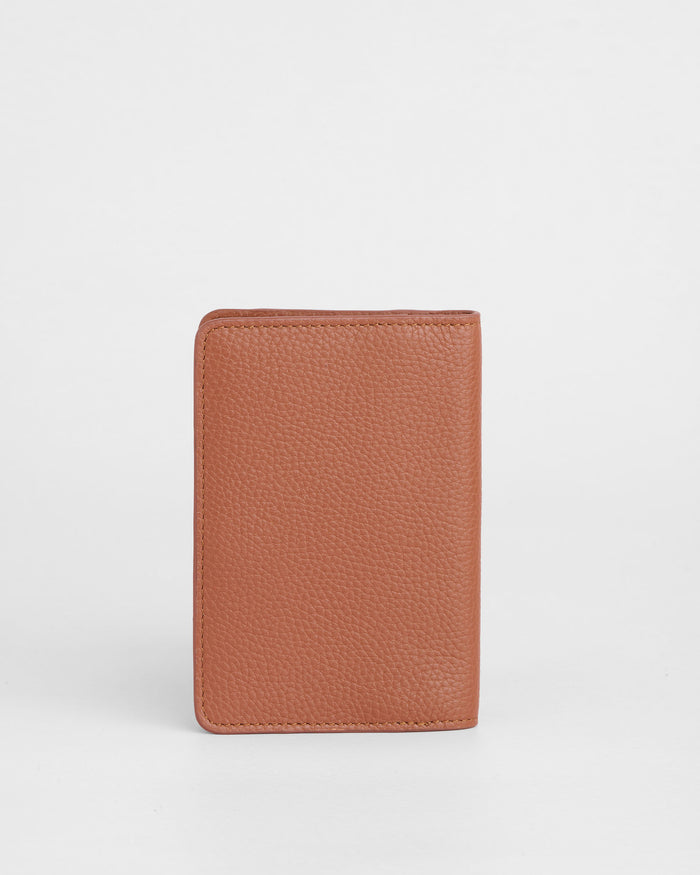 Pom Pom London Passport Holder Chestnut-Pom Pom London