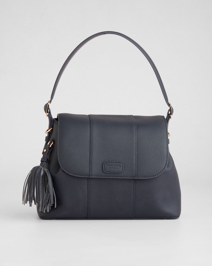 Pom Pom London Strand Bag Navy-Pom Pom London