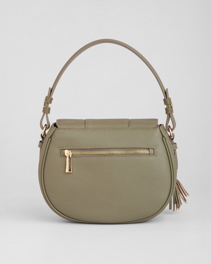 Pom Pom London Wilmington Bag Sage Green-Pom Pom London