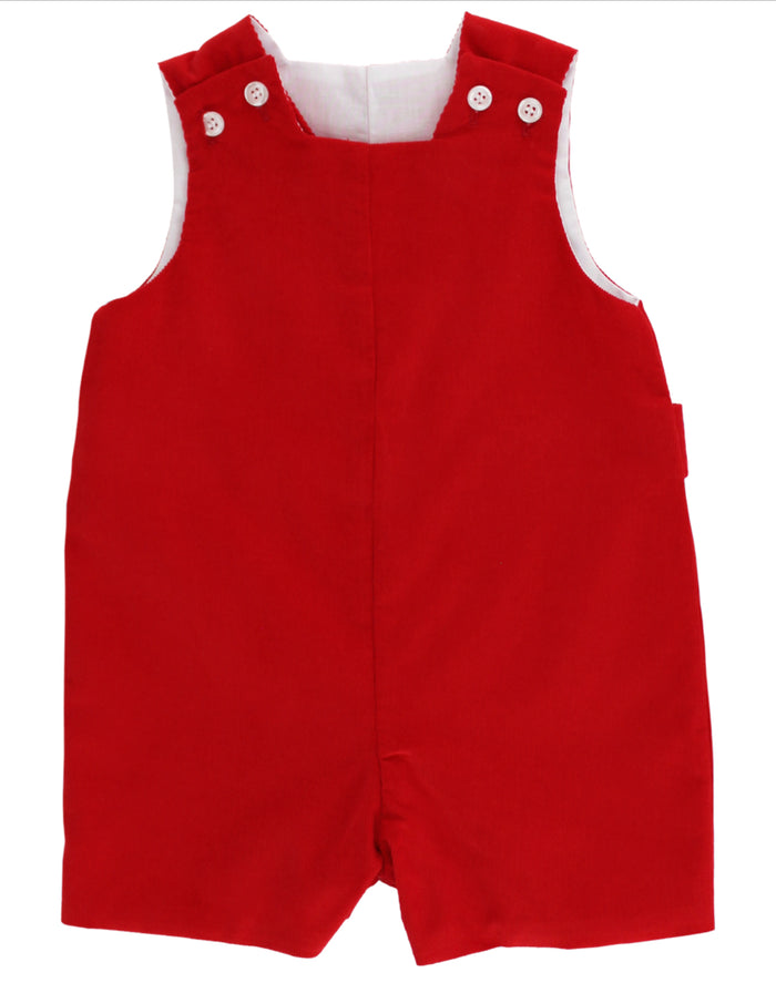 Bailey Boys’ Red Corduroy Jon Jon wraps your little one in cozy warmth and timeless style. Crafted for comfort from infant to toddler, its rich red hue shines brightest at Christmas, especially paired with the Durham Christmas Plaid Peter Pan Collar Shirt. Celebrate the season beautifully!