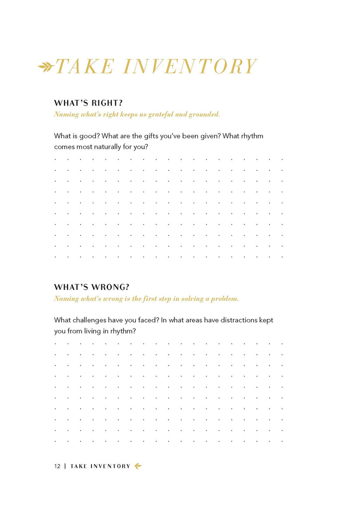 Rhythms for Life Planner and Journal: 90 Days to Peace and Purpose