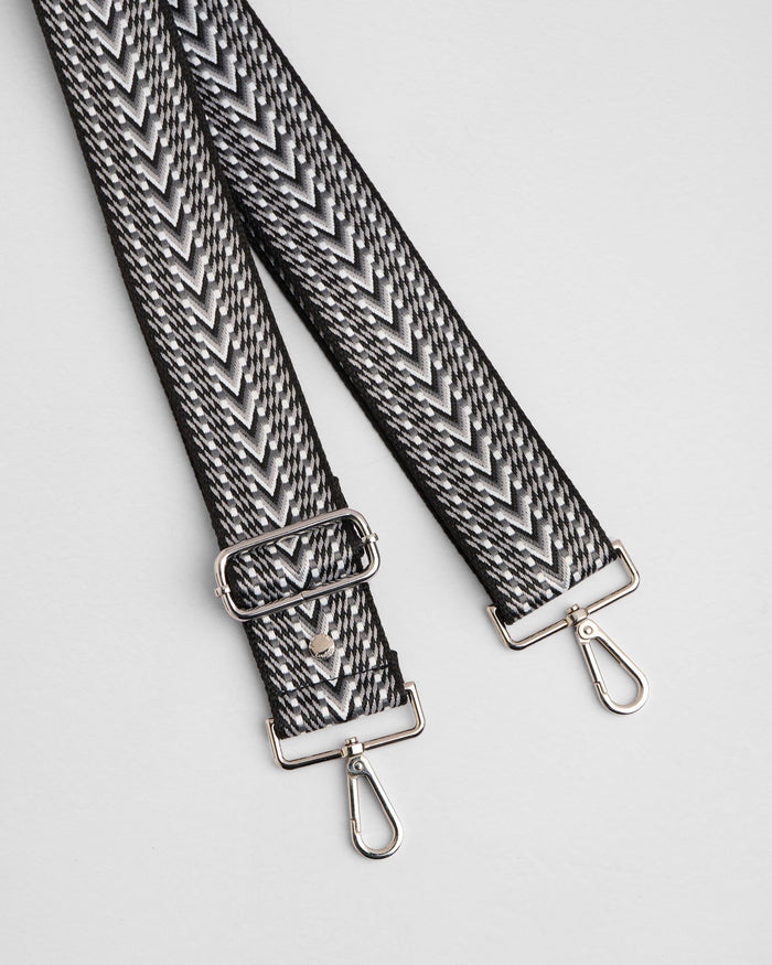 Strap Black Tribal Silver Hardware-Pom Pom London