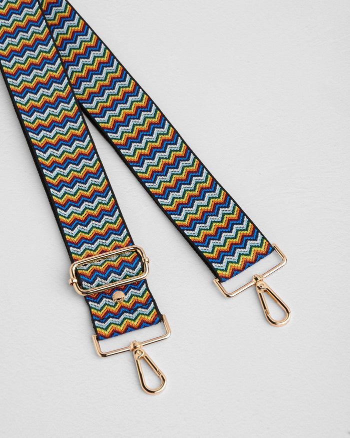 Strap Multi Zig Zag-Pom Pom London