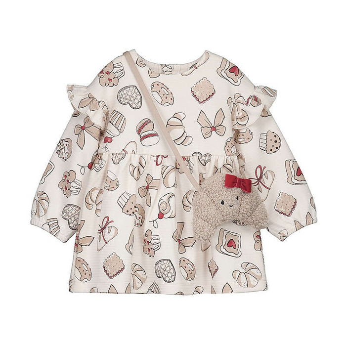 Sweet Treats Dress with Croissant Purse