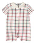 Dress your little one in timeless charm with the Tattersall Plaid Romper from Luli &amp; Me. Featuring a classic collar and cozy fall plaid, this set combines classic style with comfort, making it ideal for any autumn occasion. Perfectly designed for infant boys, it ensures he looks adorable while staying comfortable throughout the day.