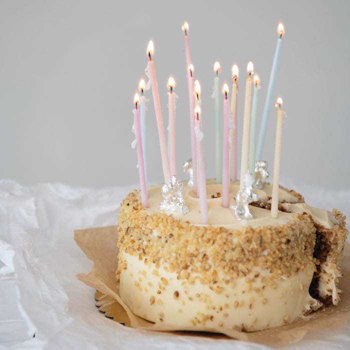 Thin Taper Candles in Pastel Multi Color (Set of 48)